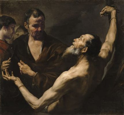 The Martyrdom of Saint Bartholomew A Vivid Depiction Of Religious Fervor And Dramatic Chiaroscuro!