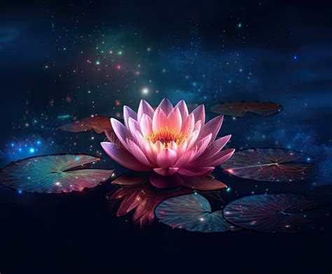  The Unseen Path: Exploring the Abstract Beauty and Tranquil Depth of Emperor E's Lotus Bloom